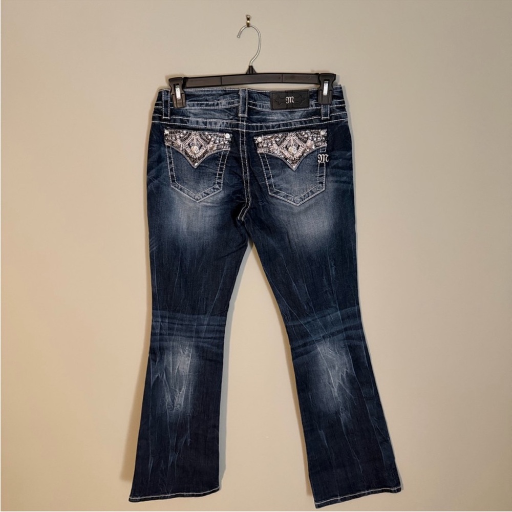 Gorgeous Miss Me Boot Embellished Jeans With 31” Inseam